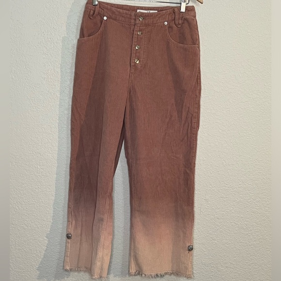 House of Sunny Pants - House of Sunny The fades corduroy high waisted pink pants Bohemian Artsy Gypsy